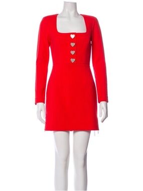 rebecca vallance red heart dress Karina embellished minidress in red - Rebecca Vallance